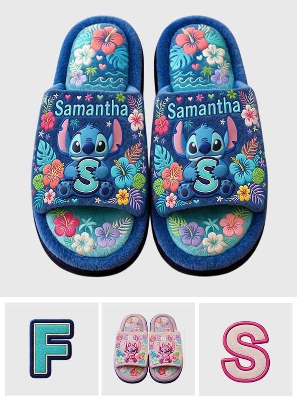 Ohana Means Family - Personalized Ohana Open-Toe Slippers
