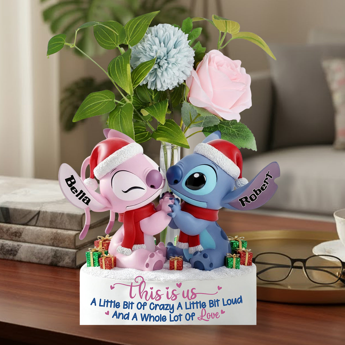 This Is Us - Personalized Ohana Custom Shape Acrylic Flower Vase