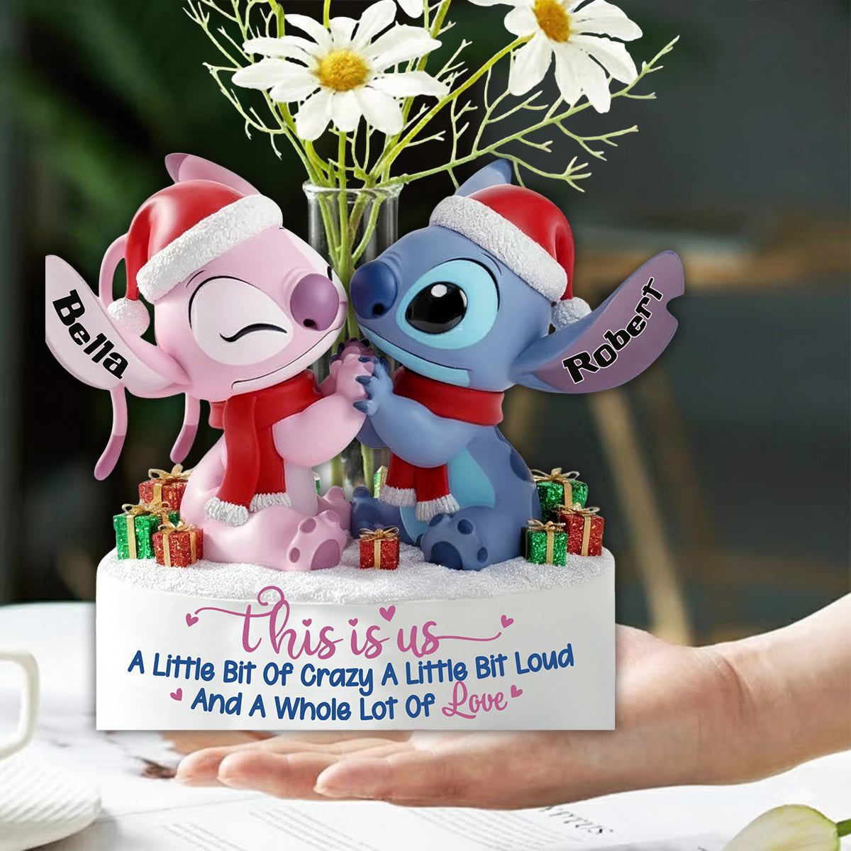 This Is Us - Personalized Ohana Custom Shape Acrylic Flower Vase
