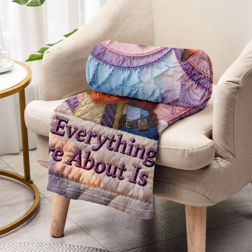 Everything I Care About Is You - Personalized Mouse Blanket