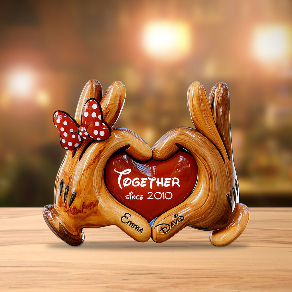 Together Since - Personalized Mouse Custom Shaped Acrylic Plaque