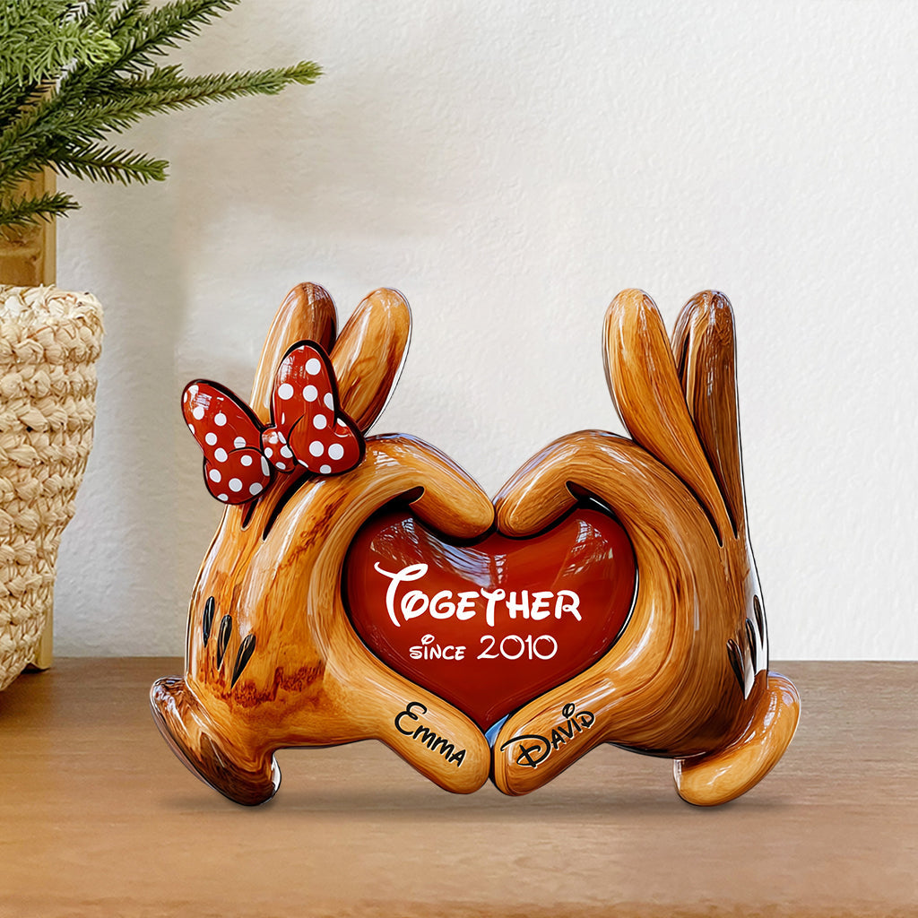 Together Since - Personalized Mouse Custom Shaped Acrylic Plaque