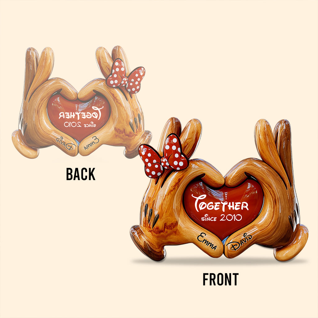 Together Since - Personalized Mouse Custom Shaped Acrylic Plaque