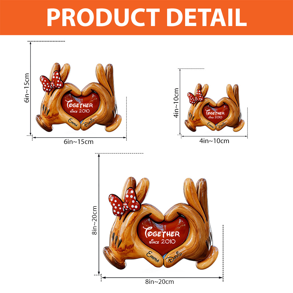 Together Since - Personalized Mouse Custom Shaped Acrylic Plaque