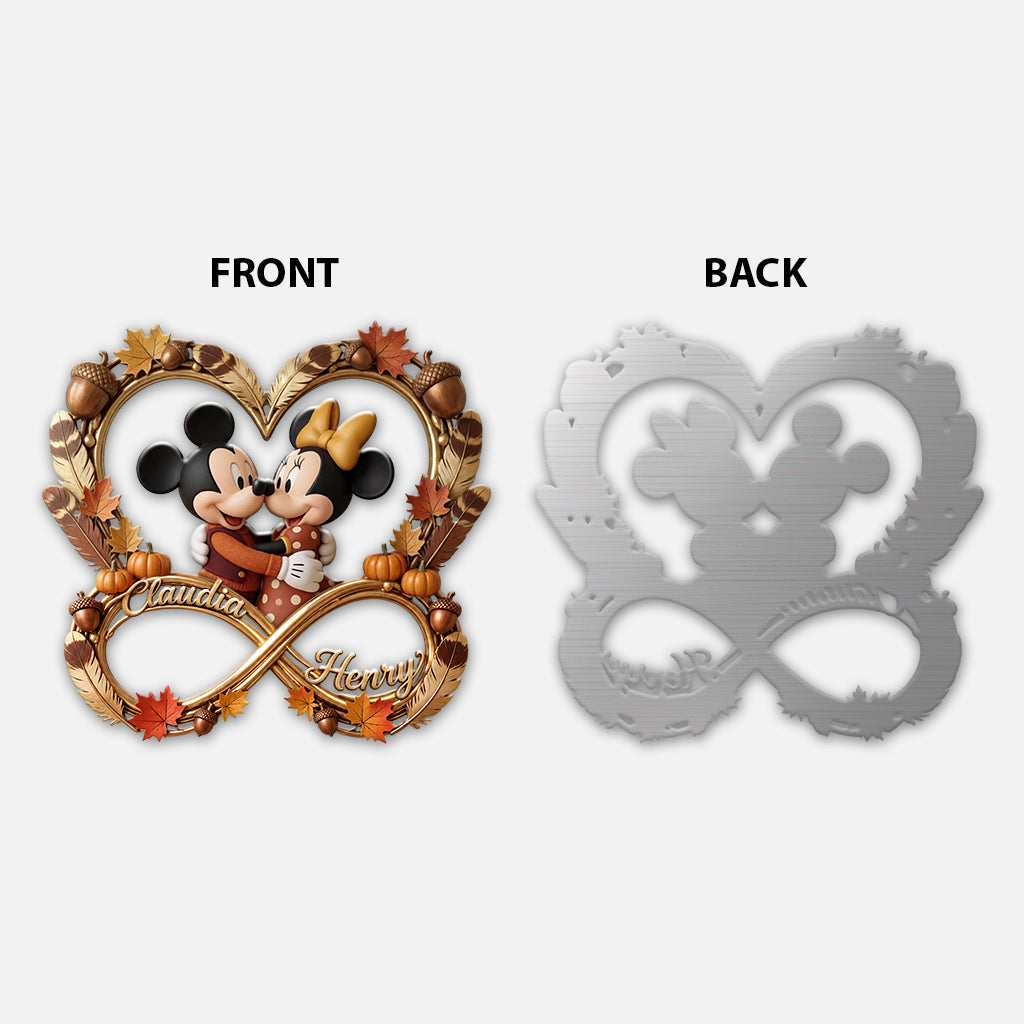 Our Thanksgiving Together - Personalized Mouse 3D Printed Cut Metal Sign