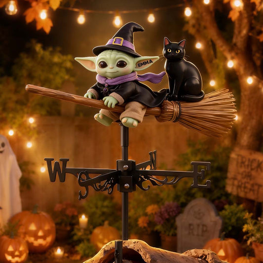 Cute Alien Baby - Personalized The Force Weather Vane