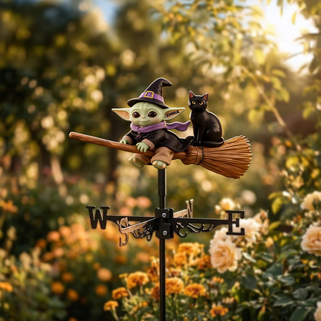 Cute Alien Baby - Personalized The Force Weather Vane