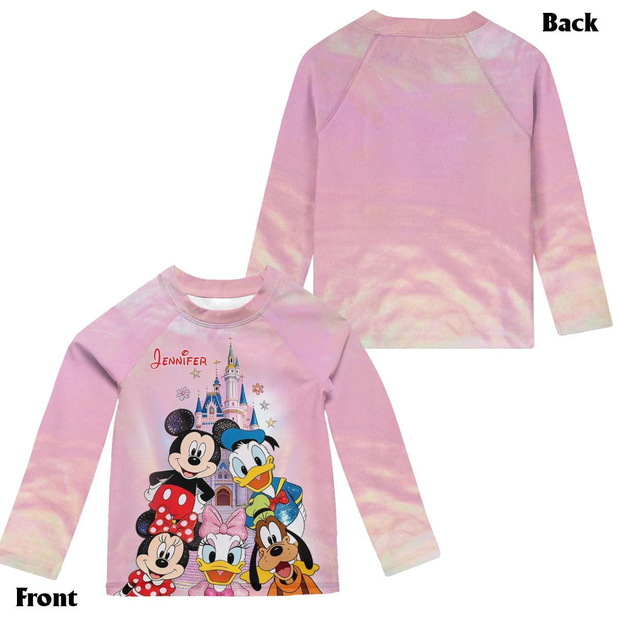 Magical Friends - Personalized Dream Trip Kid Swimsuit Trunk Rashguard Set