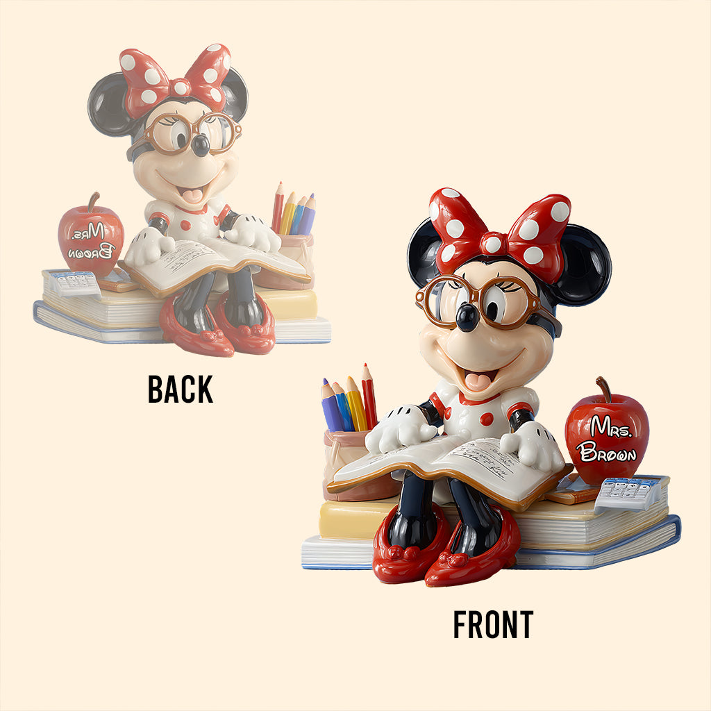 Teaching is a Work of Heart - Mouse Pals - Personalized Teacher Custom Shaped Acrylic Plaque