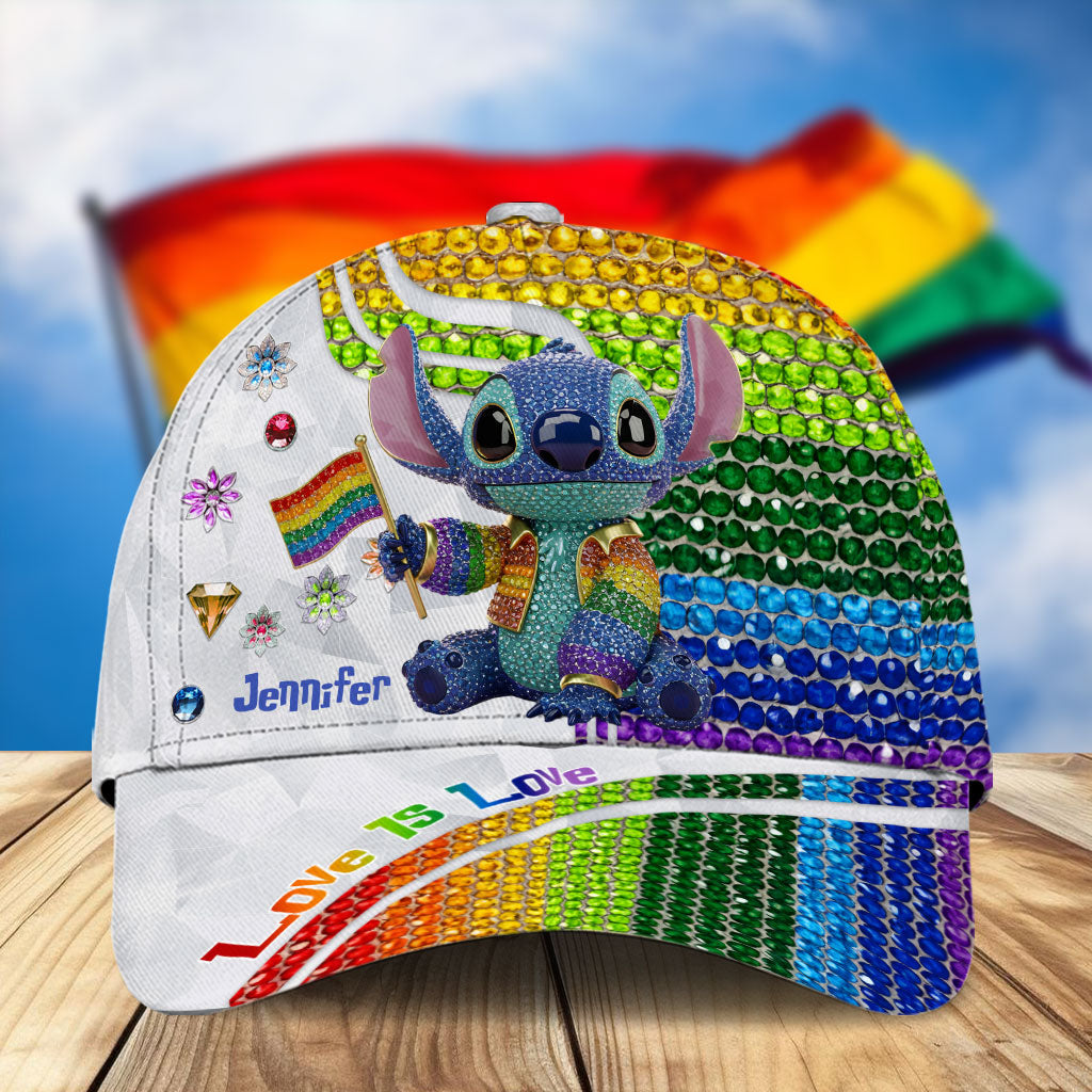 LGBT Flag - Personalized Ohana Classic Cap