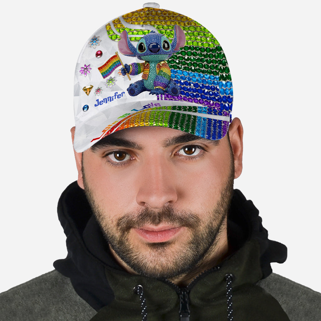 LGBT Flag - Personalized Ohana Classic Cap
