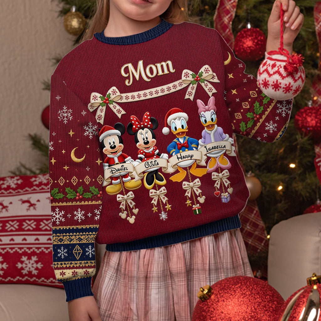 Magical Christmas - Personalized Mouse Ugly Sweater
