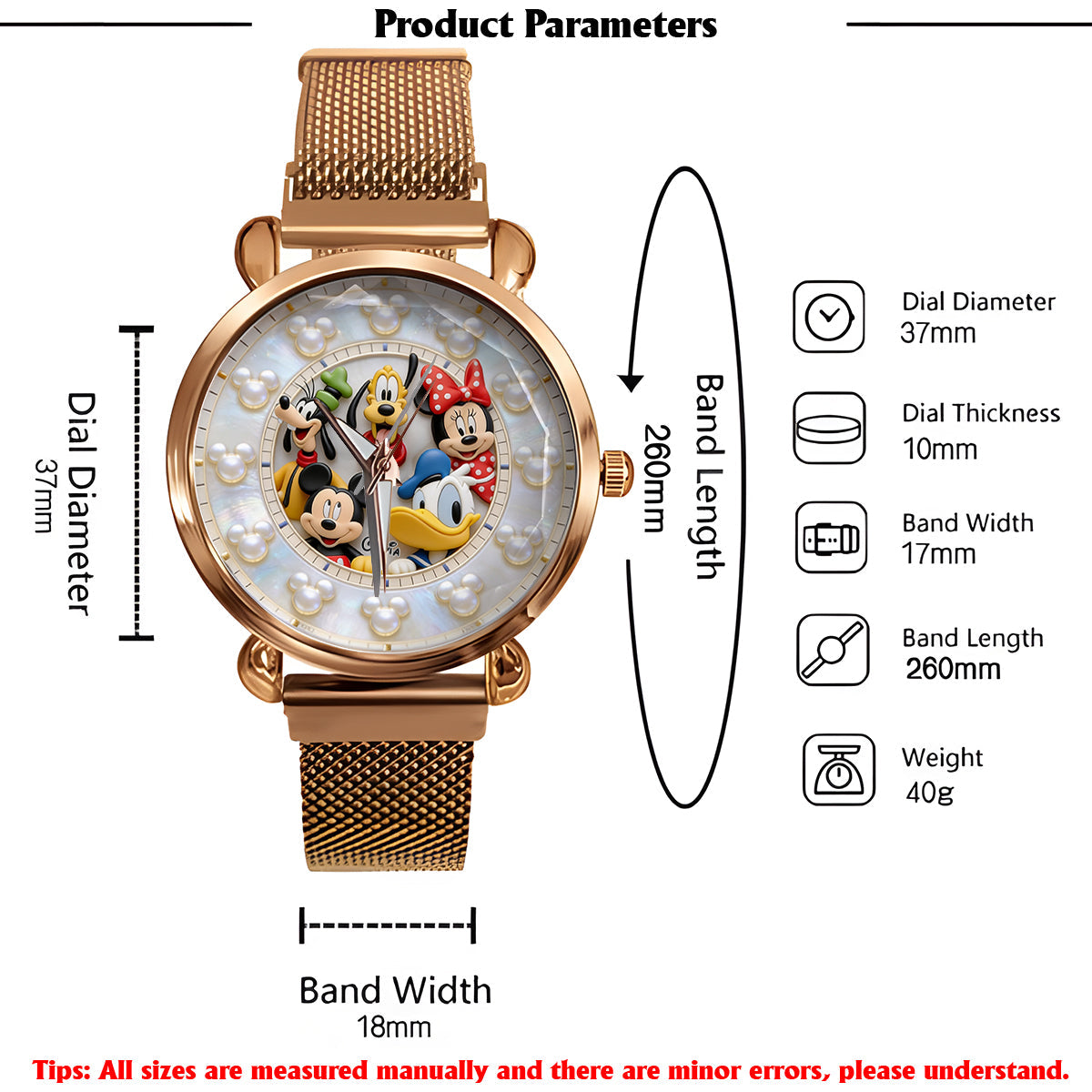 Friends - Personalized Mouse Women Hand Watch