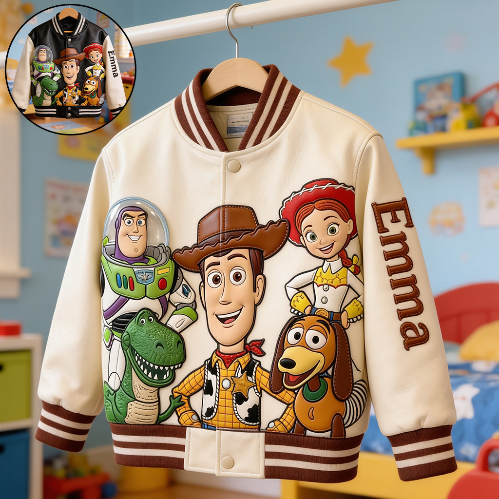 Buddy Toy - Personalized Movie For Kids Varsity Jacket