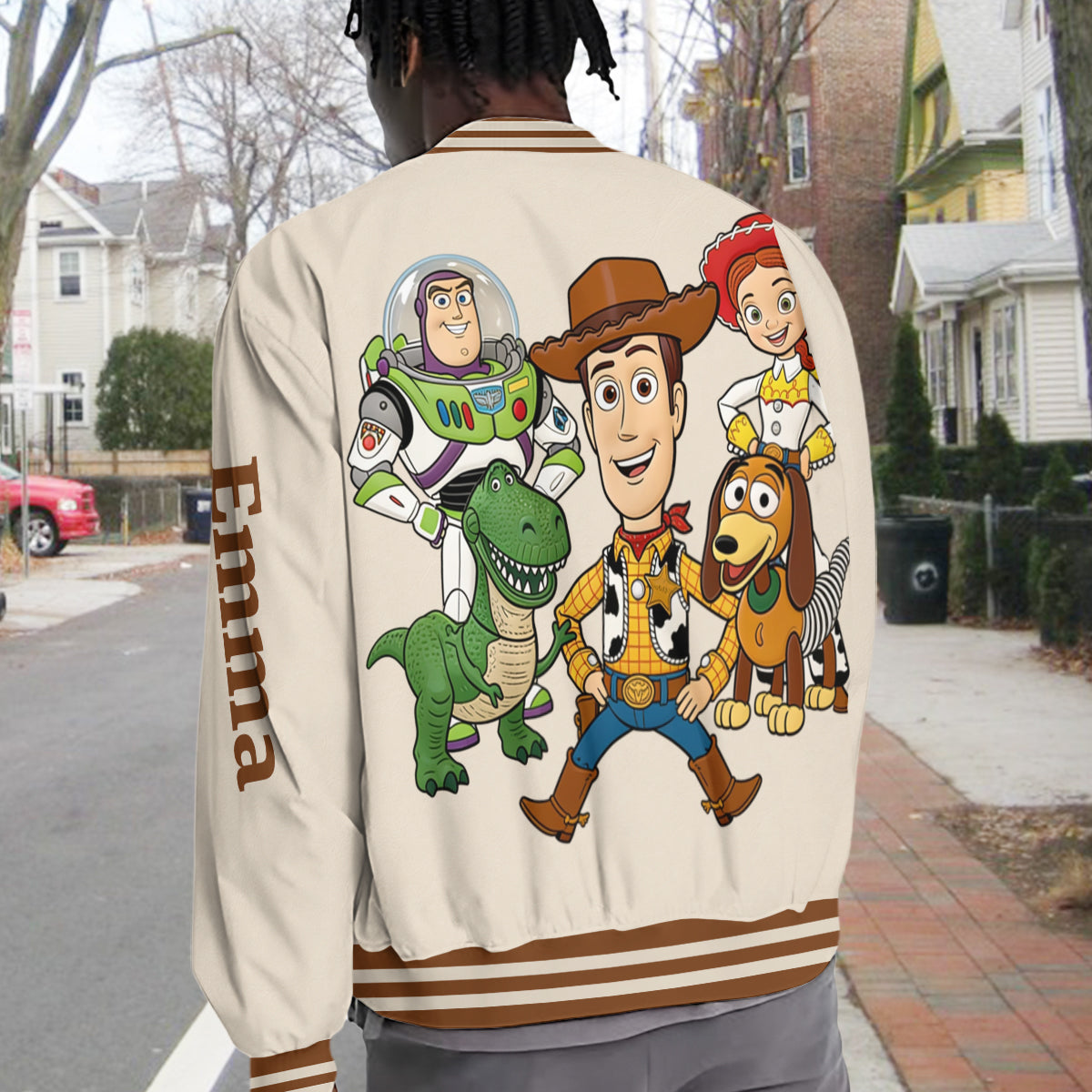 Buddy Toy - Personalized Movie For Kids Varsity Jacket