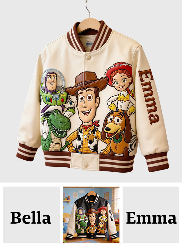 Buddy Toy - Personalized Movie For Kids Varsity Jacket