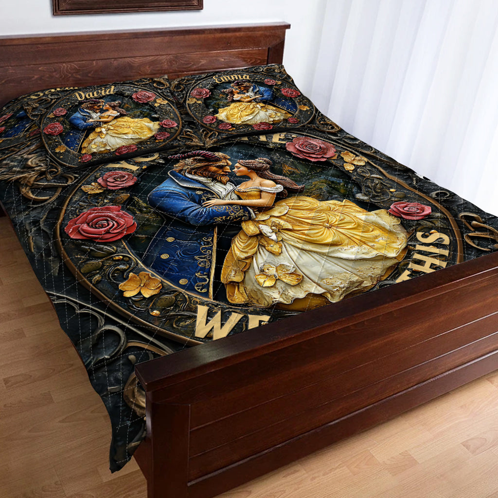 You & Me We Got This - Personalized Couple Quilt Set