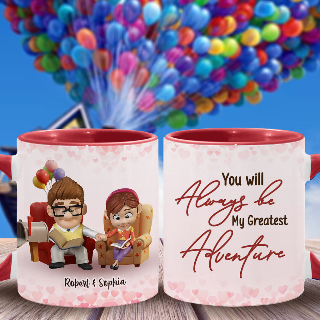 You Are My Greatest Adventure - Personalized Couple Accent Mug