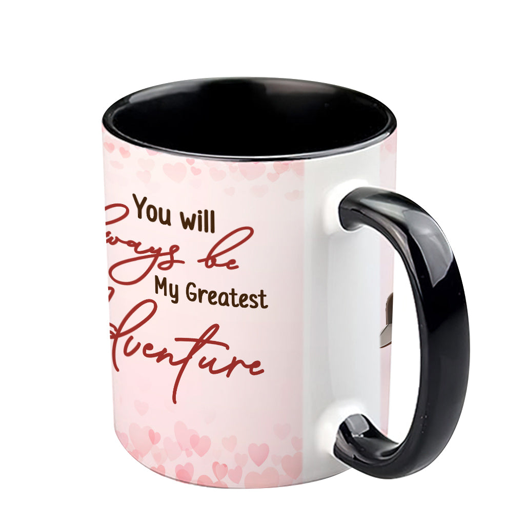 You Are My Greatest Adventure - Personalized Couple Accent Mug