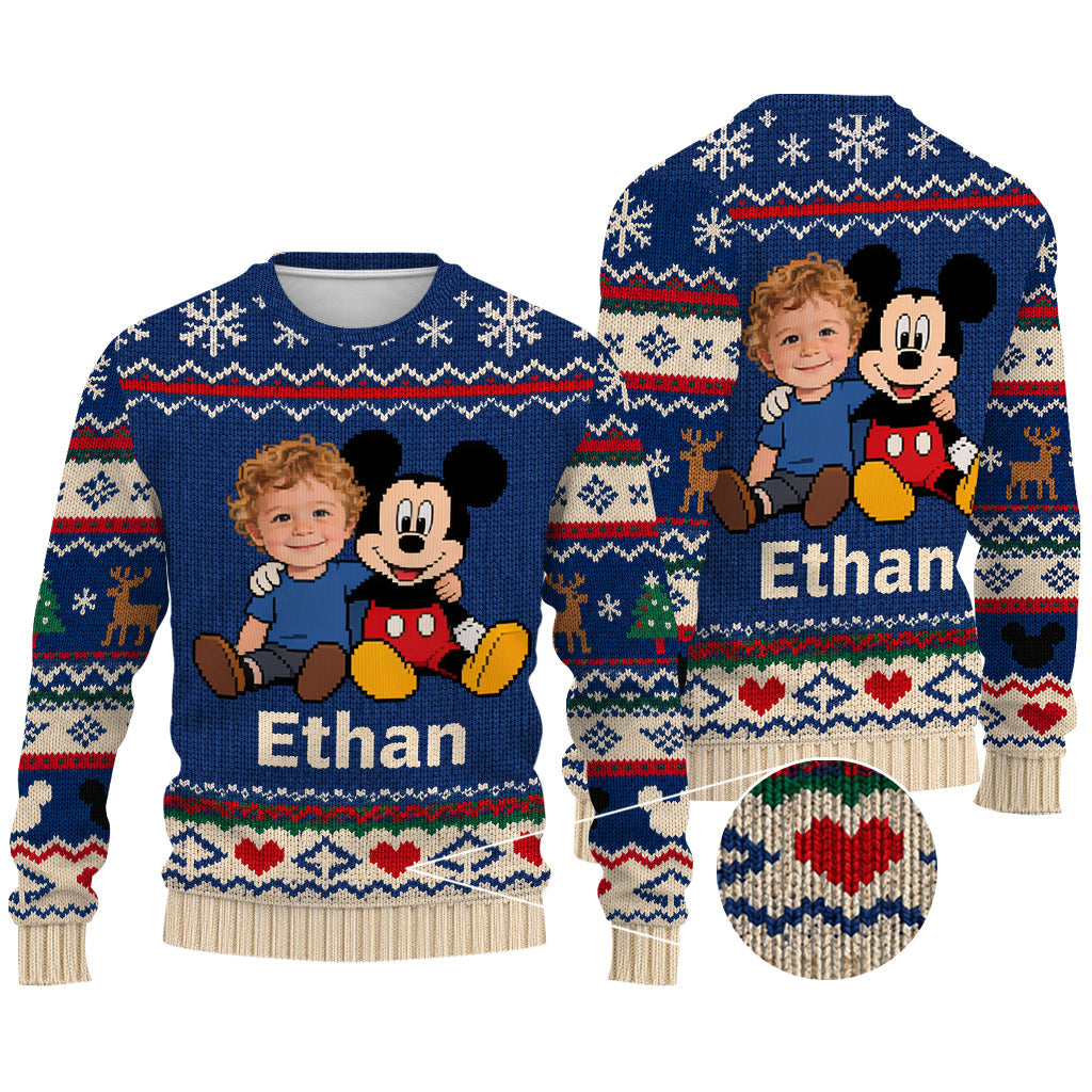 Kid's Friends - Personalized Mouse Ugly Sweater