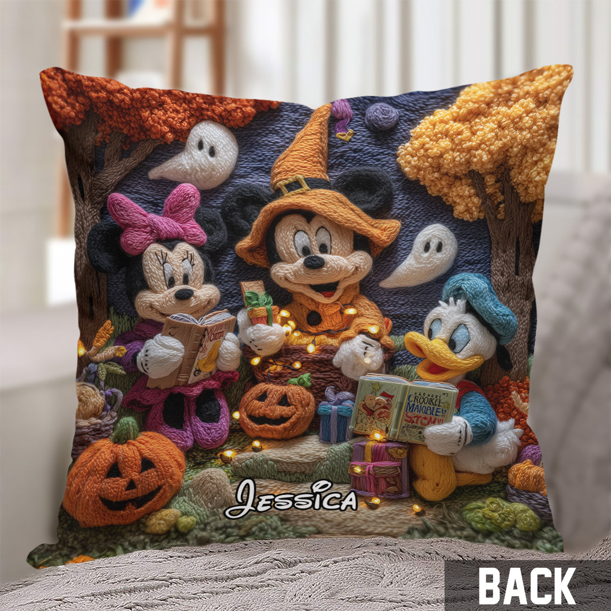 Magic Land - Personalized Mouse Throw Pillow