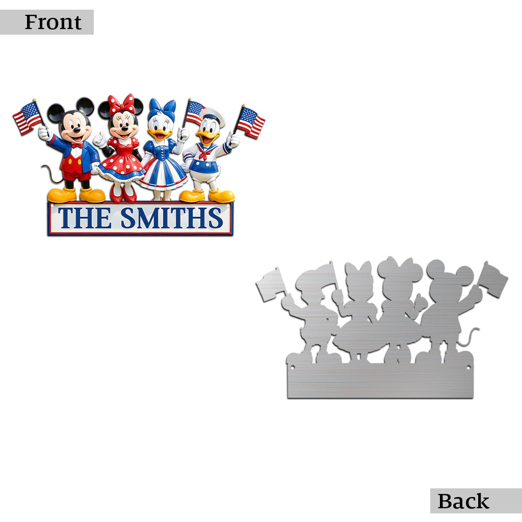 Magical Mouse Ears Independence Day Decoration - Personalized Mouse Acrylic Stake & Metal Sign