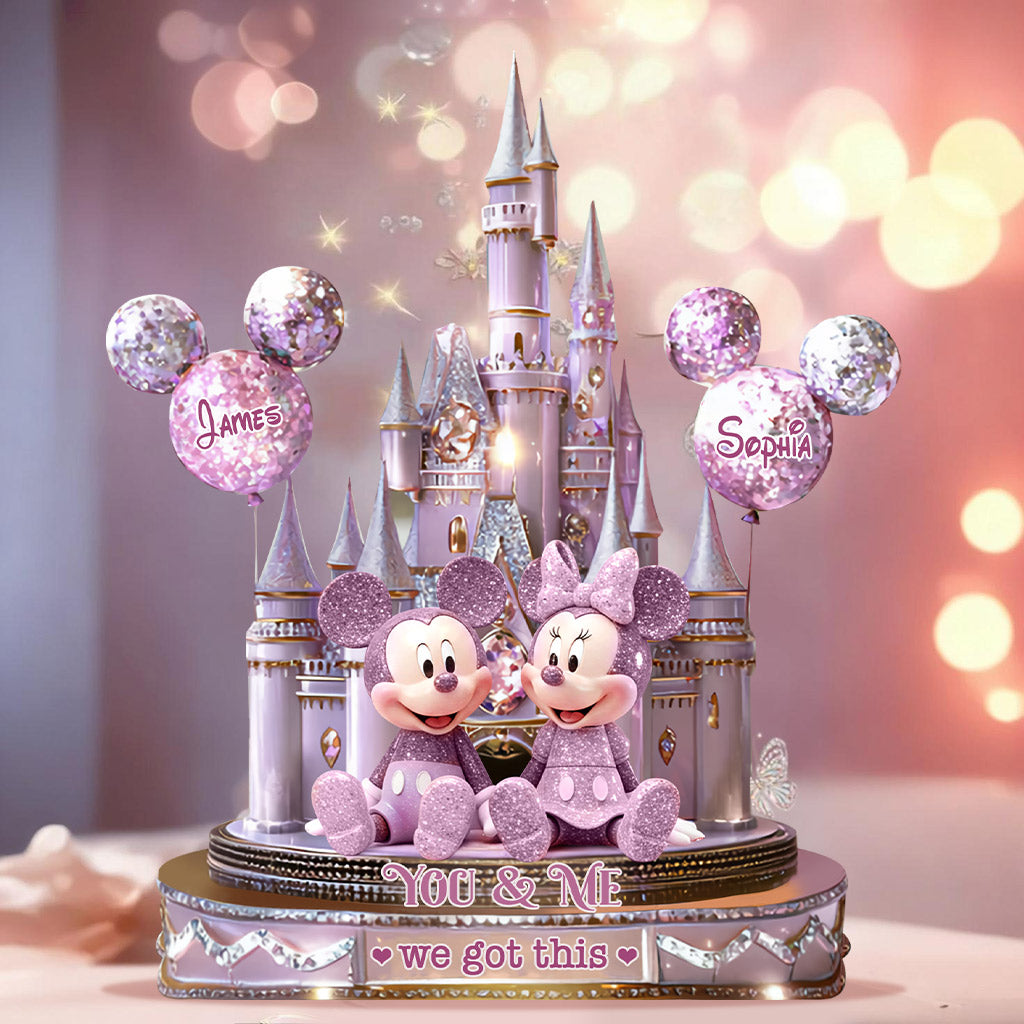 You & Me We Got This - Personalized Mouse Custom Shaped Acrylic Plaque