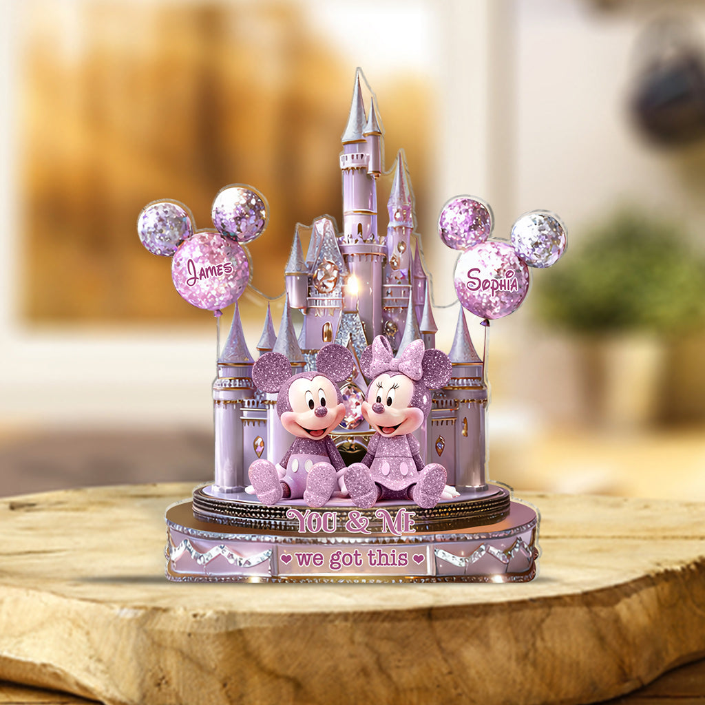 You & Me We Got This - Personalized Mouse Custom Shaped Acrylic Plaque