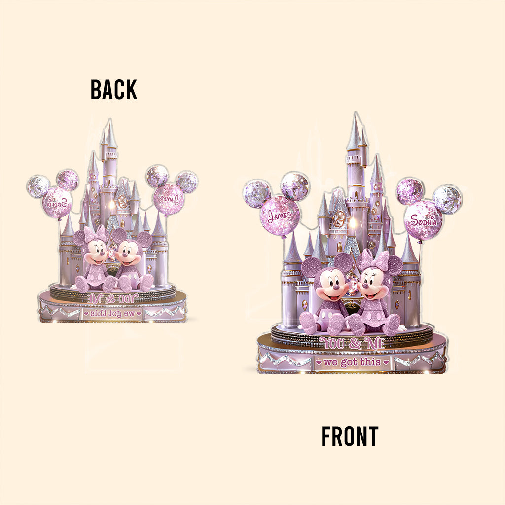 You & Me We Got This - Personalized Mouse Custom Shaped Acrylic Plaque