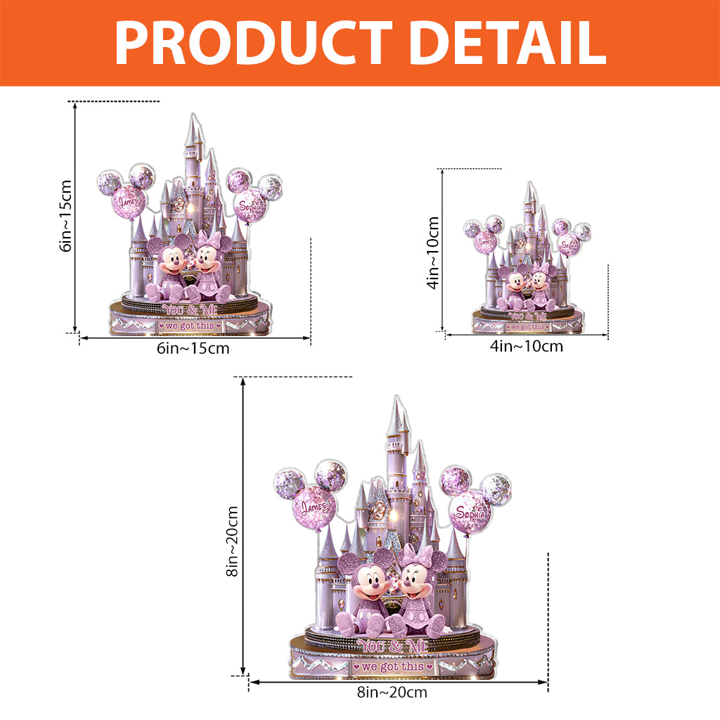 You & Me We Got This - Personalized Mouse Custom Shaped Acrylic Plaque