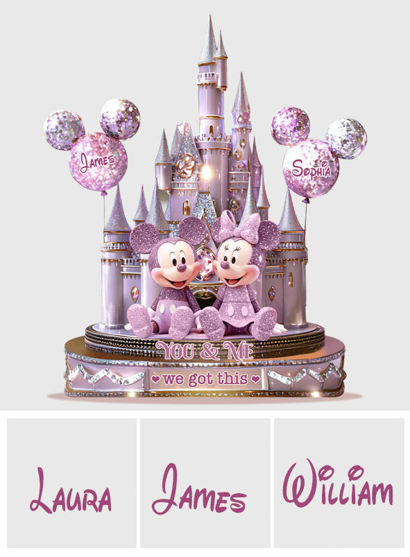 You & Me We Got This - Personalized Mouse Custom Shaped Acrylic Plaque