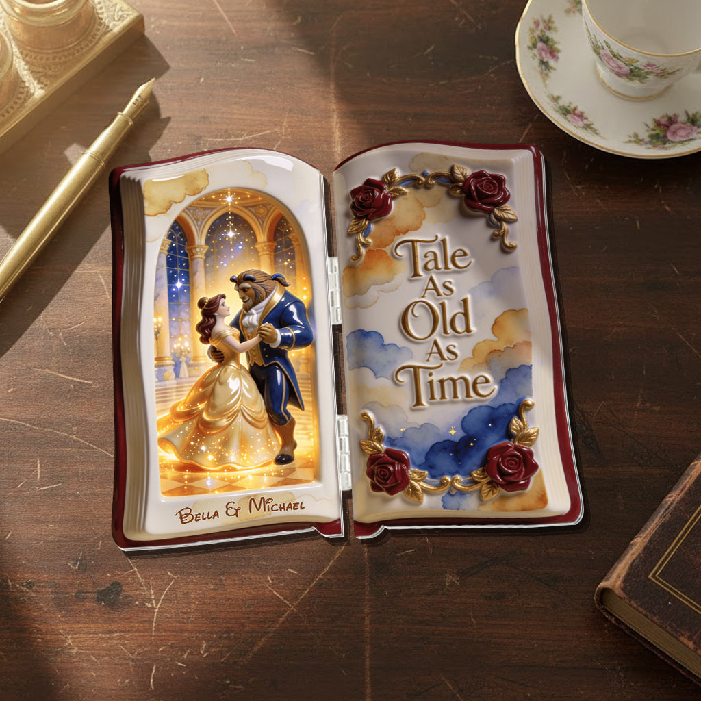 Tale As Old As Time - Personalized Beauty And The Beast Acrylic Diptych
