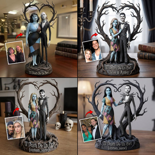Jack Sally Couple Style, Gothic Style - Personalized Nightmare Custom Shaped Acrylic Plaque