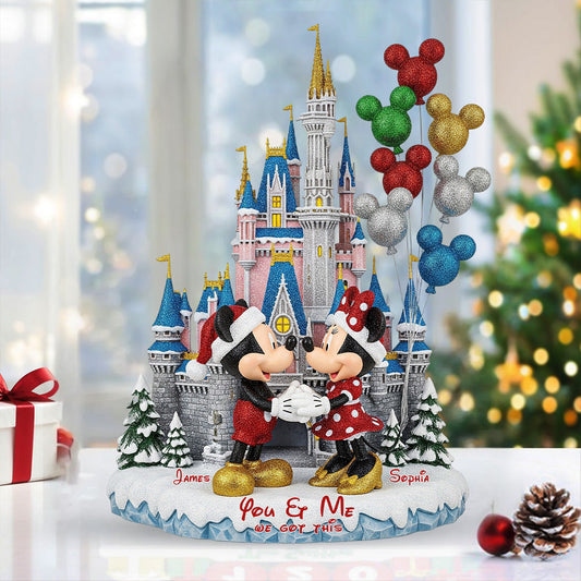 You & Me We Got This - Personalized Mouse Custom Shaped Acrylic Plaque