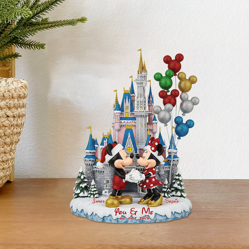 You & Me We Got This - Personalized Mouse Custom Shaped Acrylic Plaque