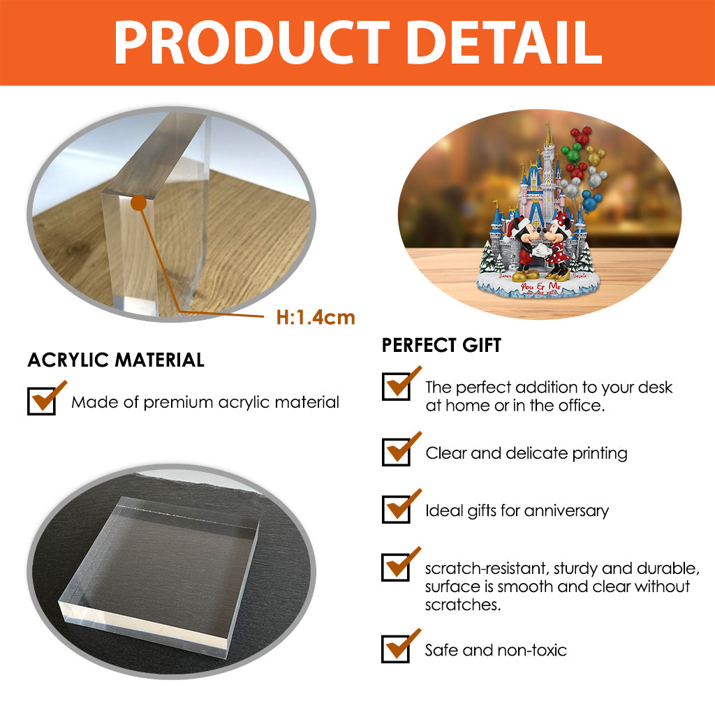 You & Me We Got This - Personalized Mouse Custom Shaped Acrylic Plaque