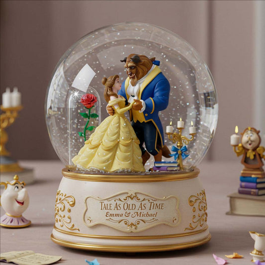 Tale As Old As Time - Personalized Couple Custom Shaped Acrylic Plaque