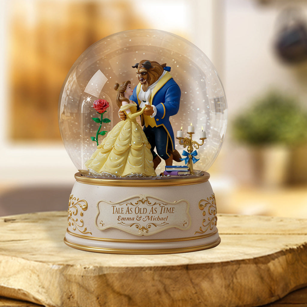 Tale As Old As Time - Personalized Couple Custom Shaped Acrylic Plaque
