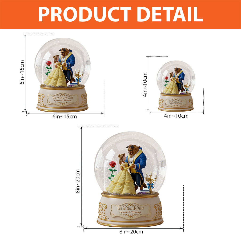 Tale As Old As Time - Personalized Couple Custom Shaped Acrylic Plaque