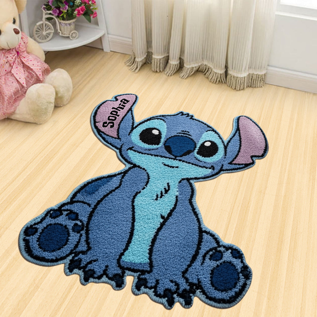 Ohana Means Family - Personalized Ohana Shaped Doormat/ Rug