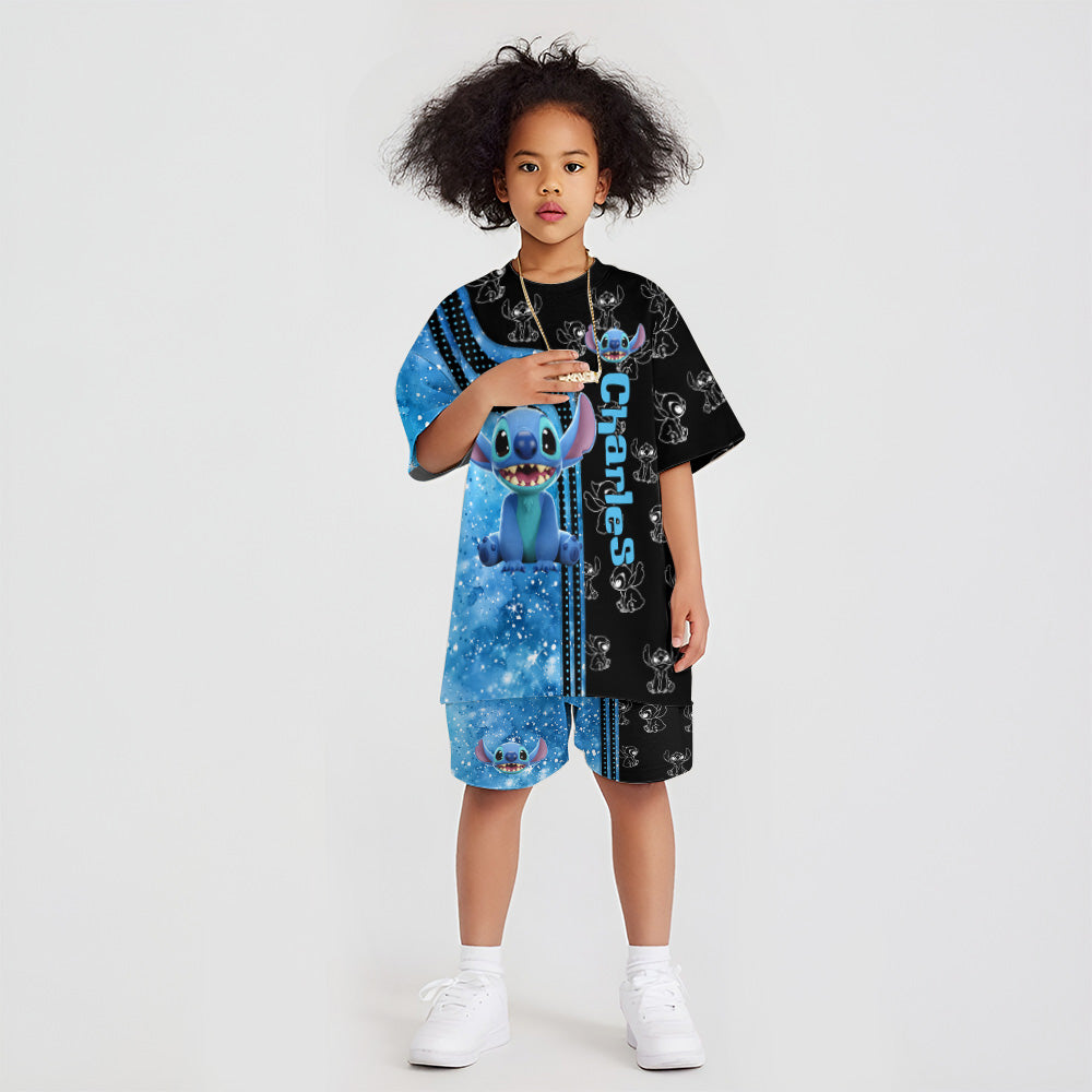 Ohana Summer Vibe - Personalized Ohana Kid T-shirt & Shorts