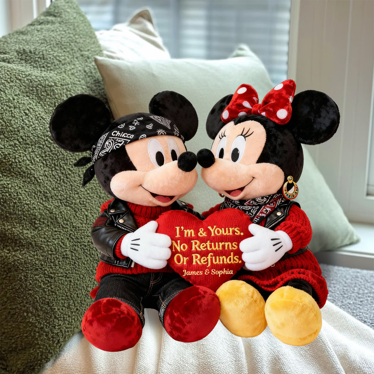 You & Me We Got This - Personalized Mouse Faux Fur Shaped Pillow