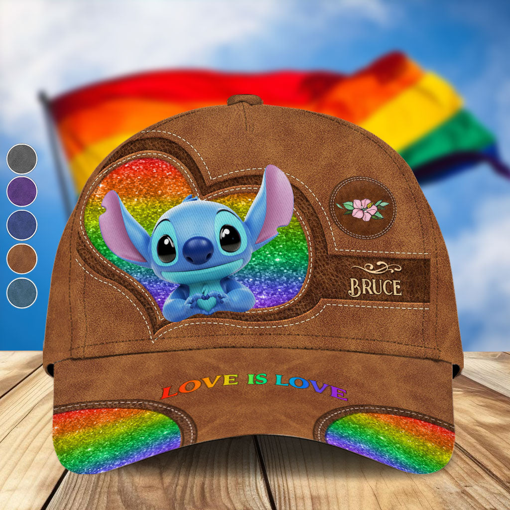 Love Is Love - Personalized LGBT Support Classic Cap