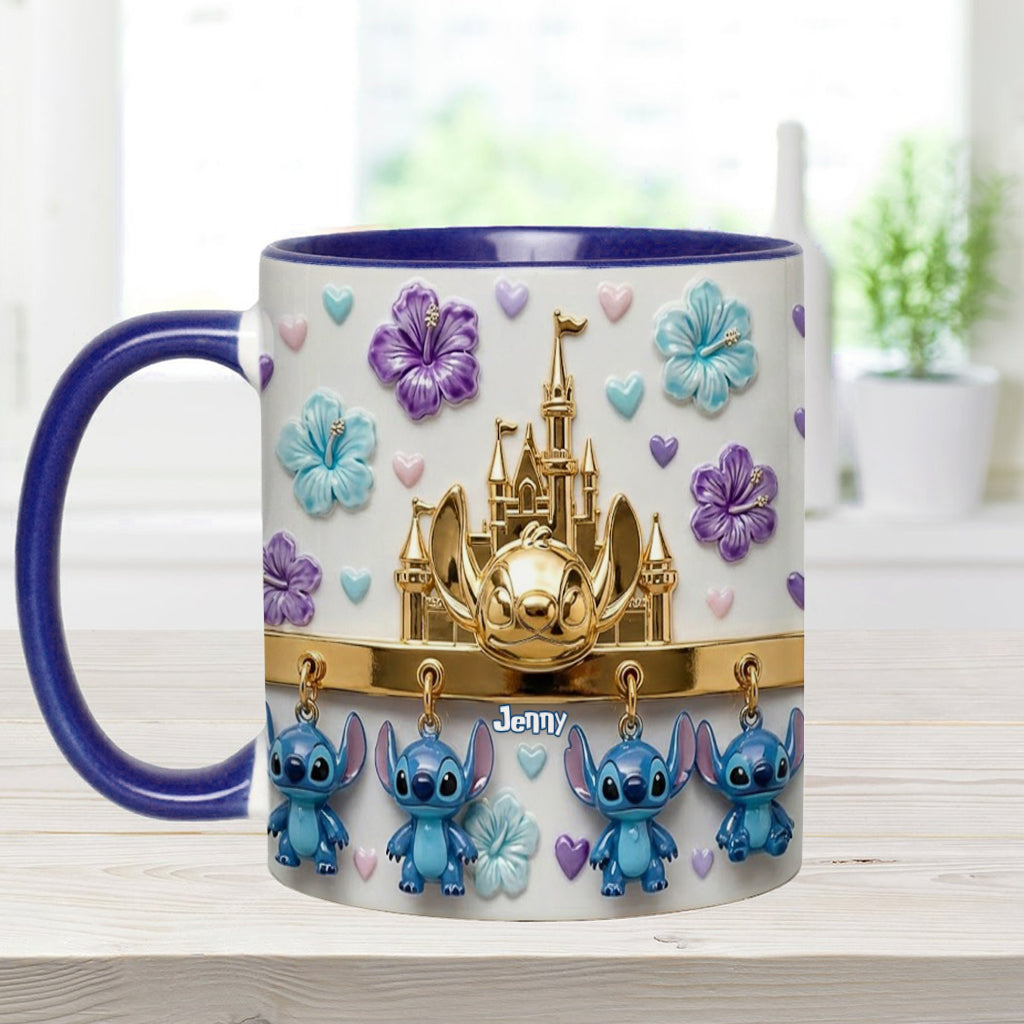 Blue Ohana - Personalized Ohana Accent Mug