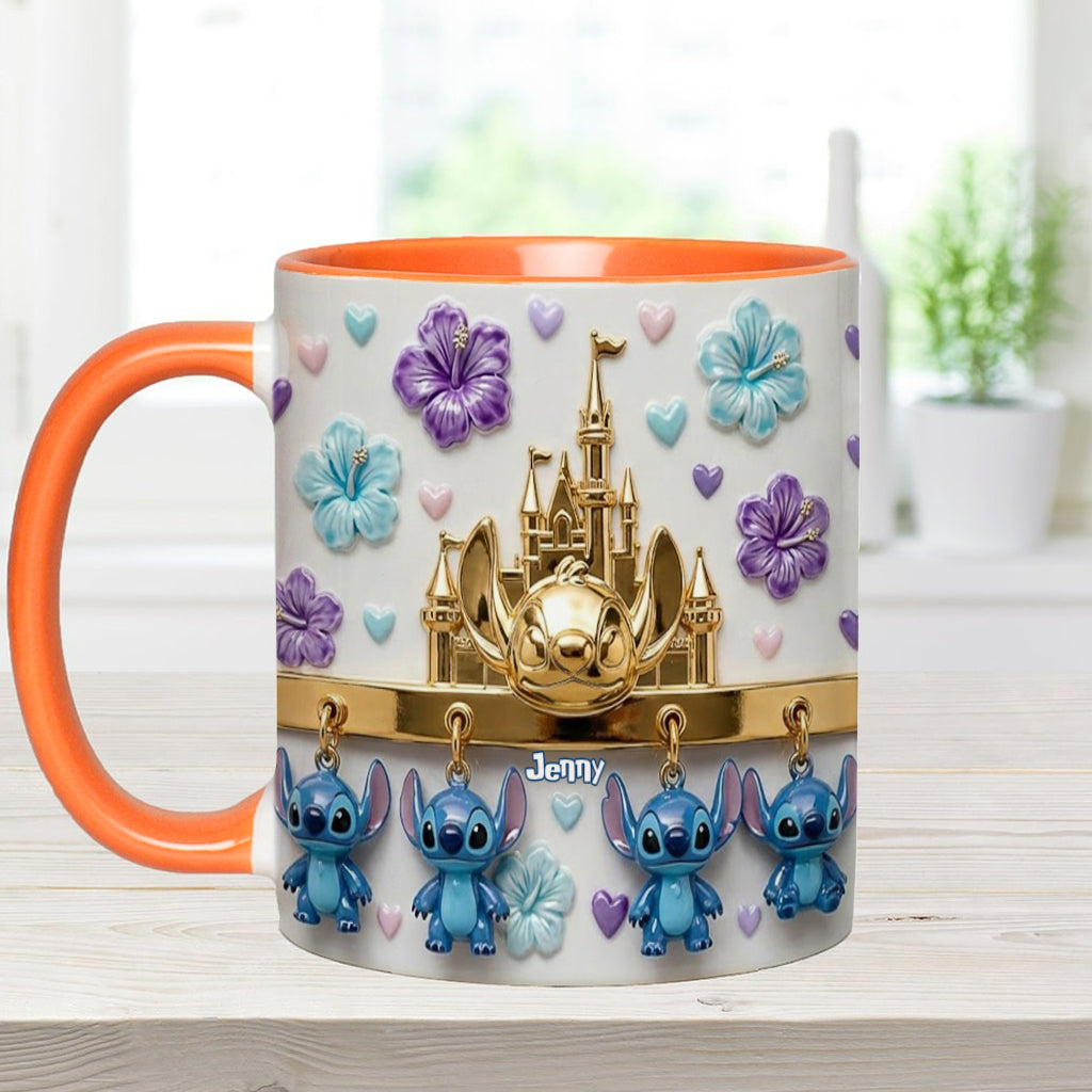 Blue Ohana - Personalized Ohana Accent Mug