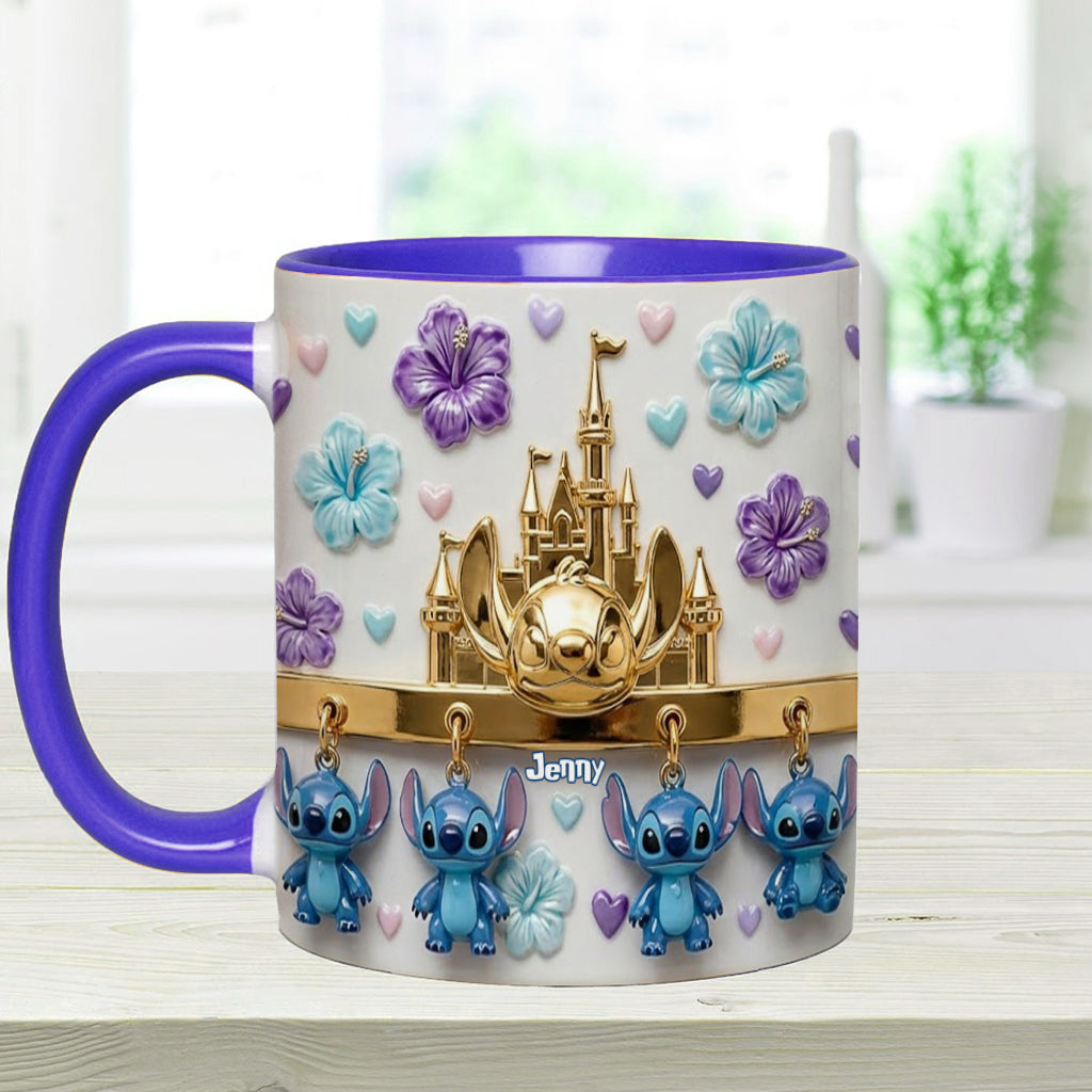 Blue Ohana - Personalized Ohana Accent Mug