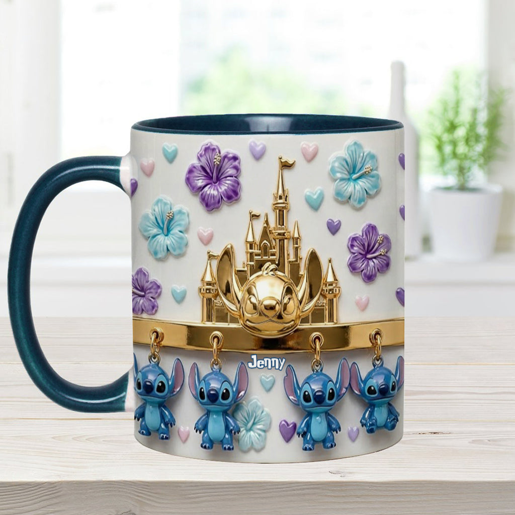 Blue Ohana - Personalized Ohana Accent Mug