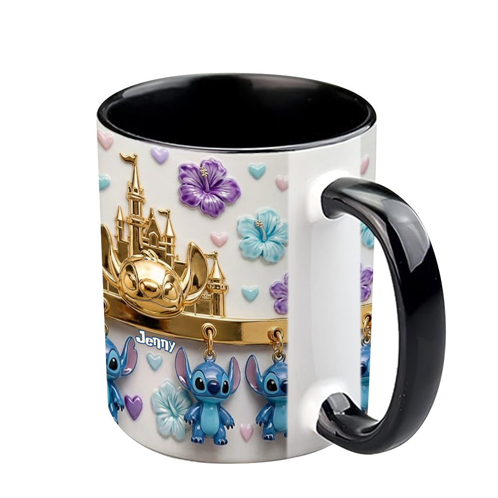 Blue Ohana - Personalized Ohana Accent Mug
