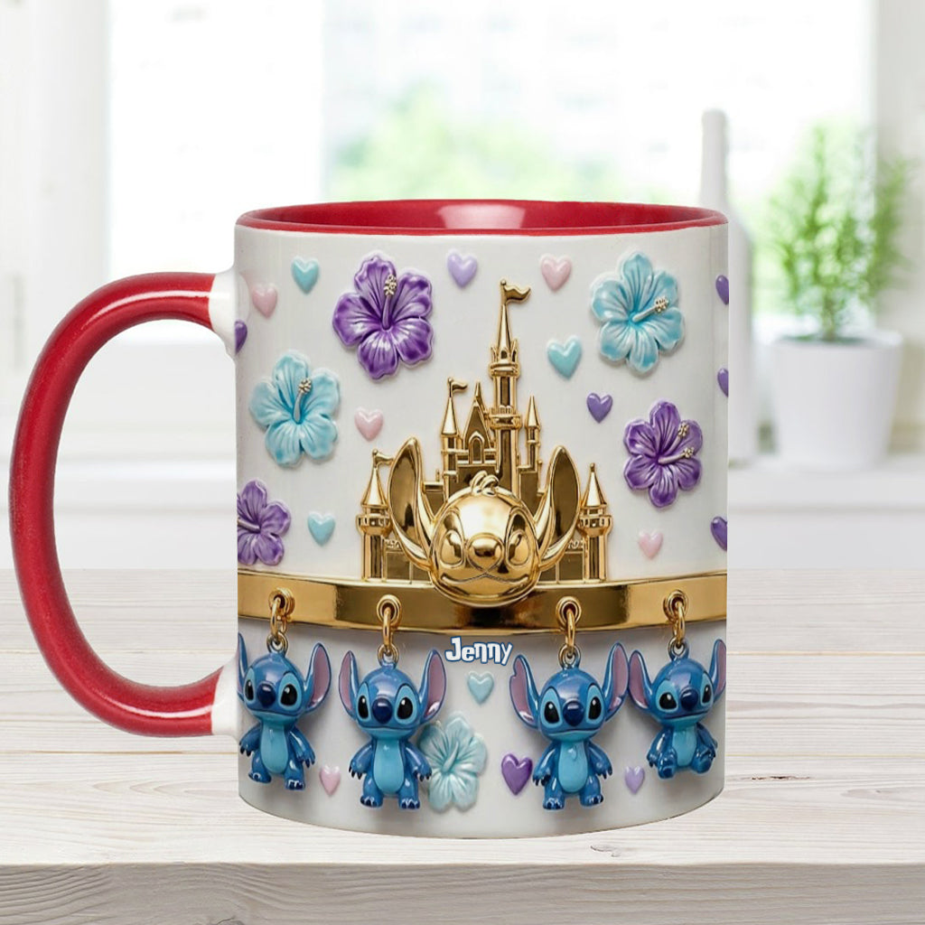 Blue Ohana - Personalized Ohana Accent Mug