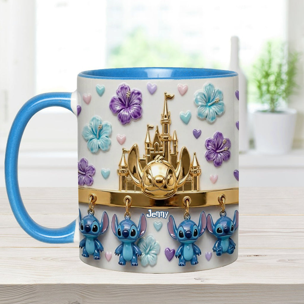 Blue Ohana - Personalized Ohana Accent Mug
